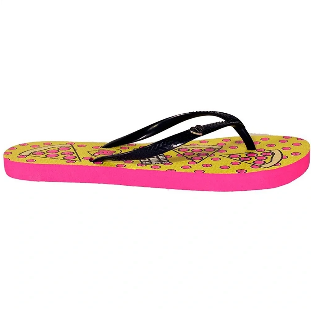 New! Gwen Stefani Harajuku Pizza Time Flip Flops